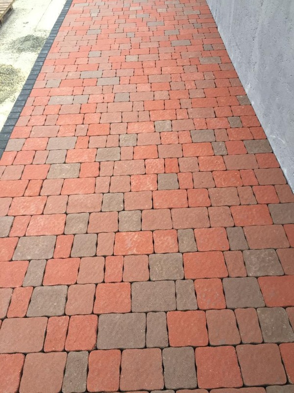 Beganit Terracotta colormix — detalj površine.