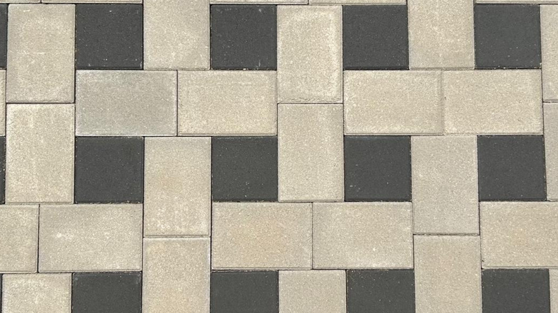 Dekorativni uzorak slaganja betonskih opločnika za moderne površine