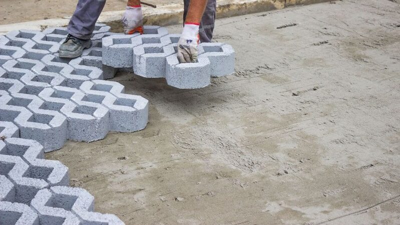 Betonska travnata rešetka 40x60x10 cm za parkirališne i zelene površine